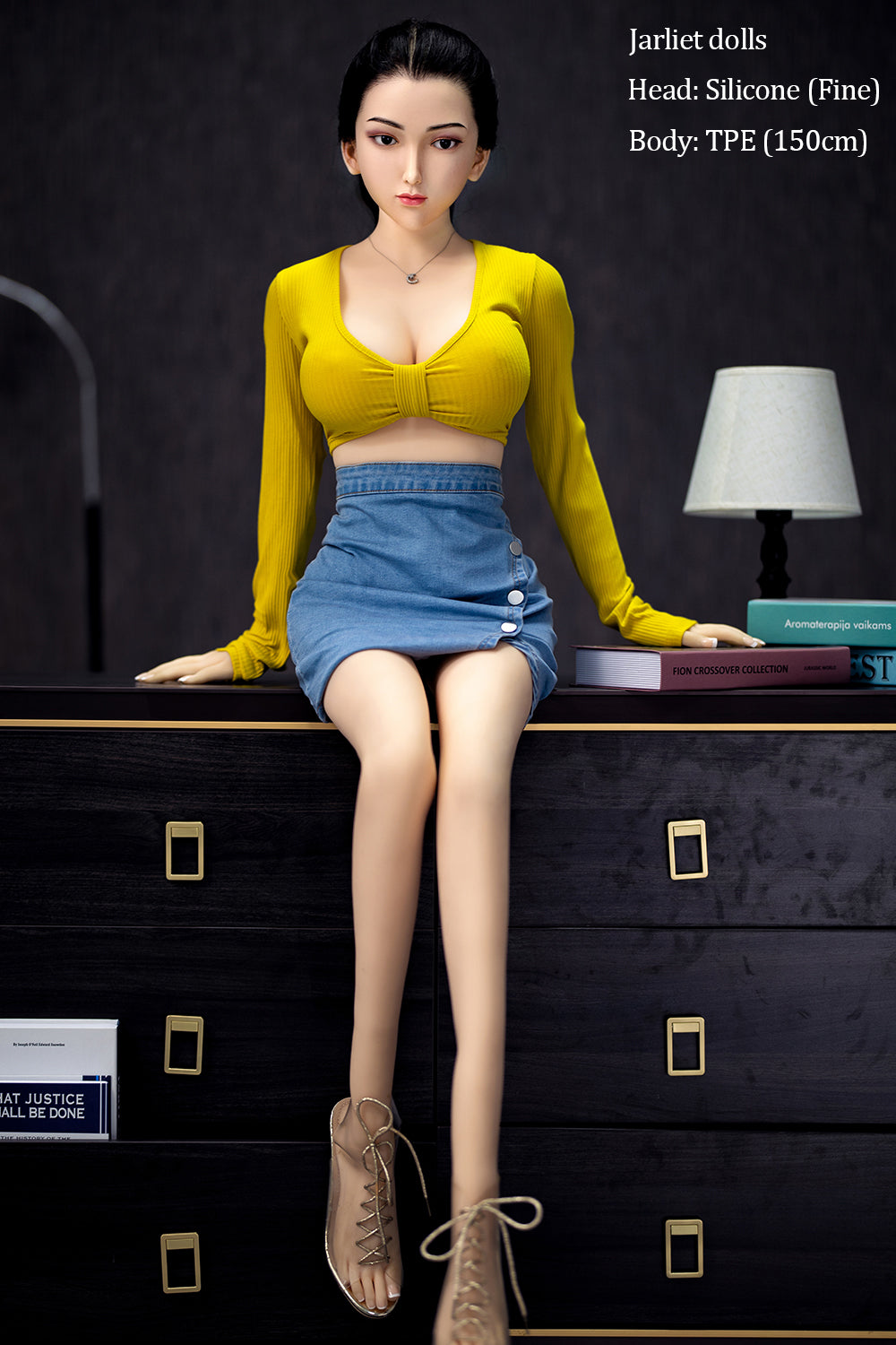 150cm/4ft9 D-cup Silicone Head TPE Body Sex Doll – Riona
