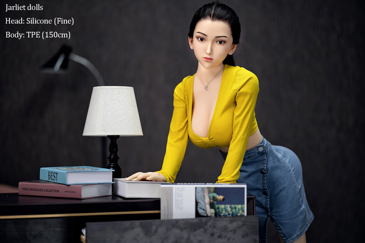 150cm/4ft9 D-cup Silicone Head TPE Body Sex Doll – Riona