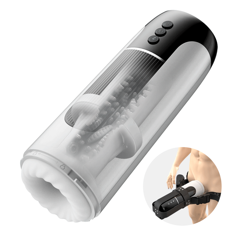 Saith - Free Masturbator 7-Mode Telescoping Vibration with 42°C Heating for Intense Solo Sessions