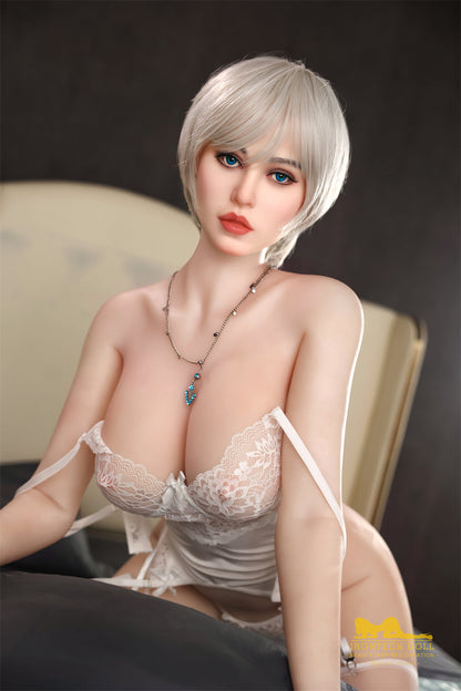159cm/5ft2 E-cup Silicone Head TPE Body Sex Doll – Angelia
