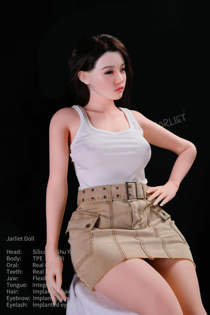 149cm/4ft9 D-cup Silicone Head TPE Body Sex Doll – Elowen