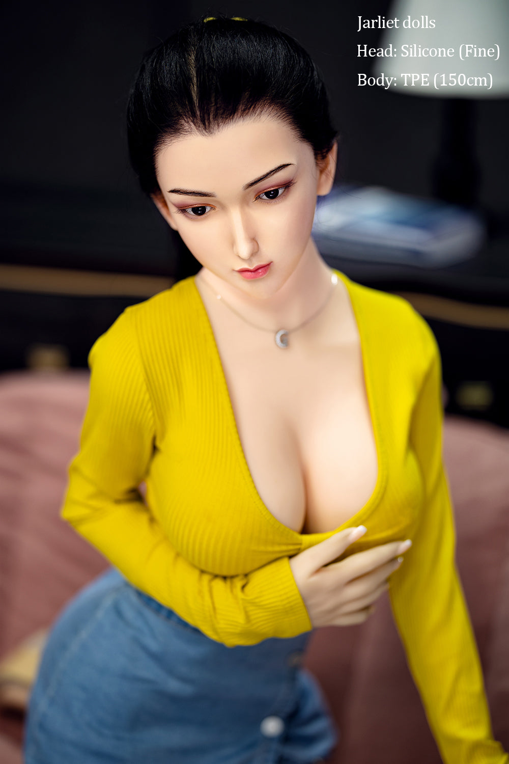 150cm/4ft9 D-cup Silicone Head TPE Body Sex Doll – Riona