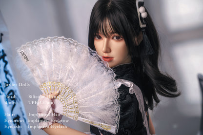 157cm/5ft1 C-cup Silicone Head TPE Body Sex Doll – Lunara