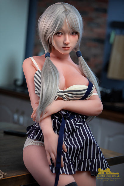 154cm/5ft1 D-cup Silicone Head TPE Body Sex Doll – Miyuki