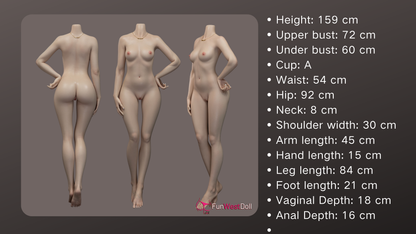 159cm/5ft2 A-cup Silicone Sex Doll – Sophiemina (EU IN STOCK)