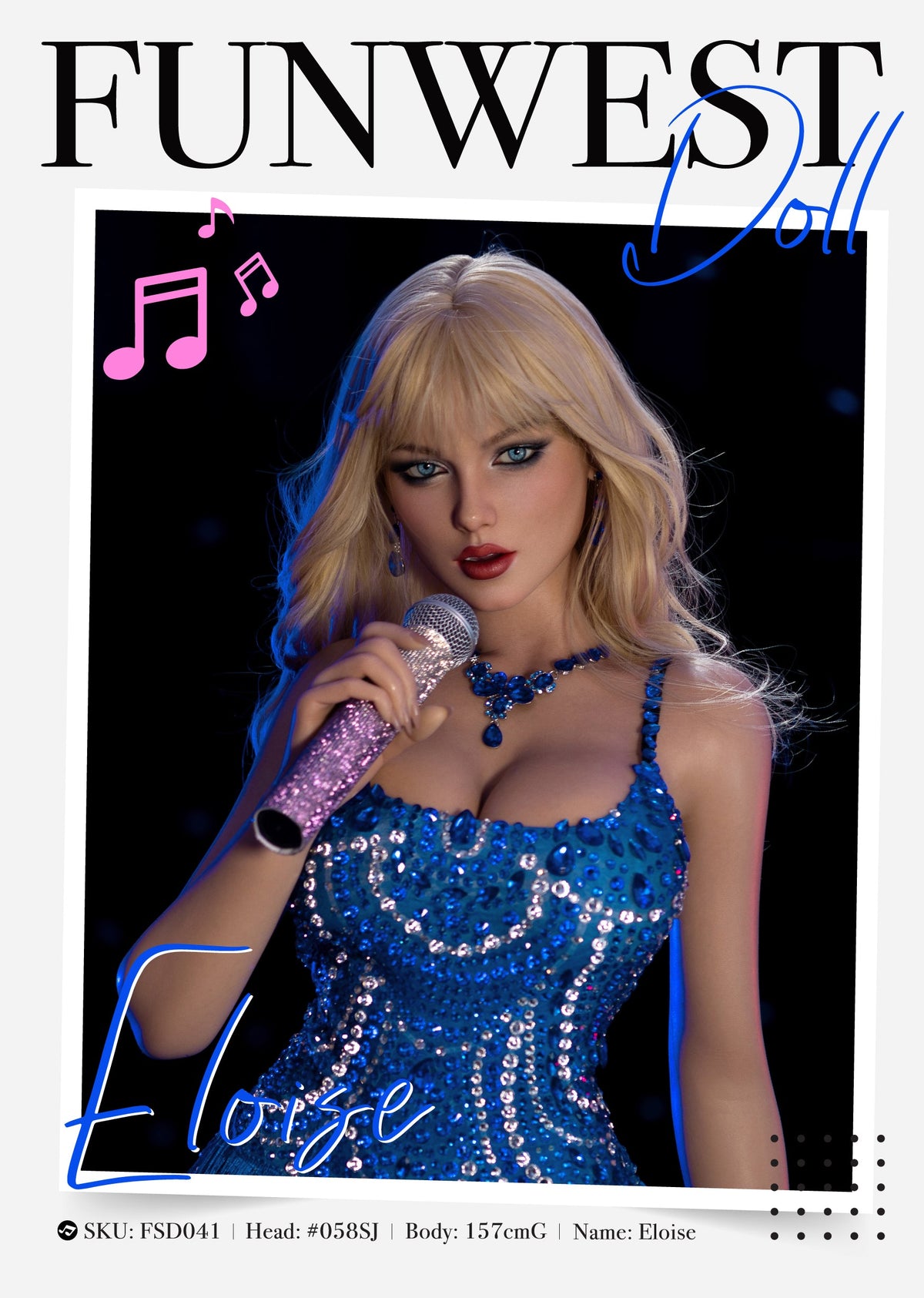 157cm/5ft2 G-cup Silicone Sex Doll – Eloise