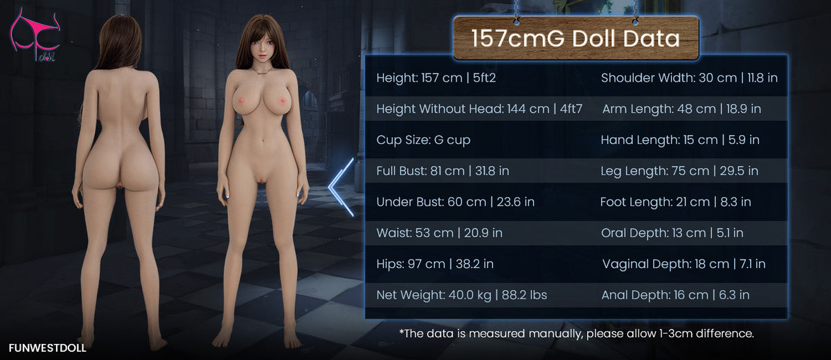 157cm/5ft2 G-cup TPE Sex Doll – Giselle